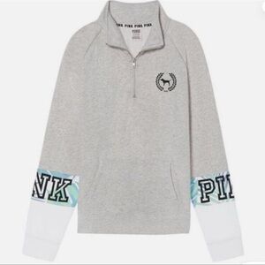PINK campus quarter zip sweatshirt